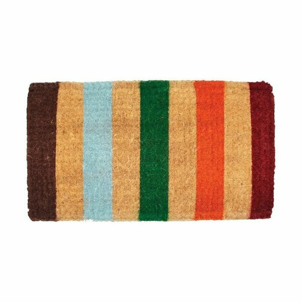 J & M Home Fashions COIR IMP STRIPE MAT18X30 4204